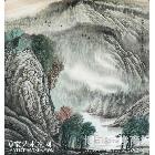 风静山青 山水画 向东作品 类别: 国画山水作品